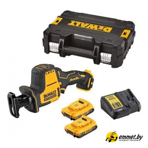 Сабельная пила DeWalt DCS312D2 (с 2-мя АКБ, кейс)