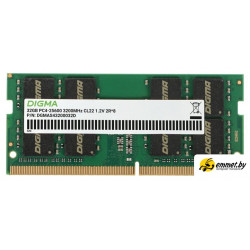 Оперативная память Digma 32ГБ DDR4 SODIMM 3200 МГц DGMAS43200032D