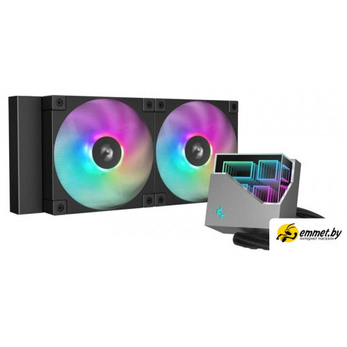 Система жидкостного охлаждения для процессора DeepCool LT240 BK ARGB R-LT240-BKAMNC-G-1