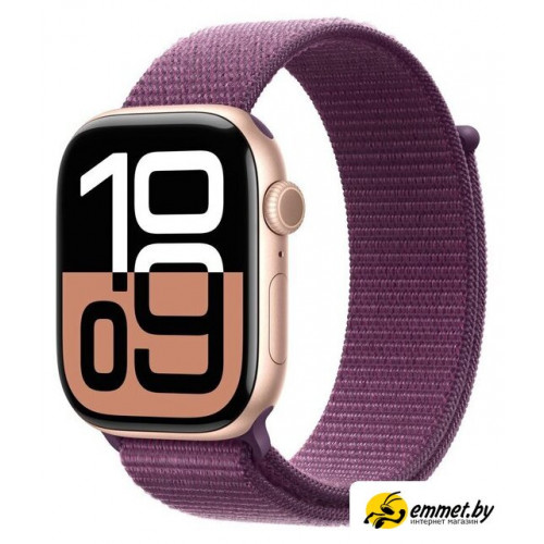 Умные часы Apple Watch Series 10 46 мм (алюминиевый корпус, розовое золото/сливов