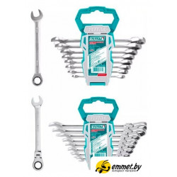 Набор ключей Total THT103RK166 (16 предметов)