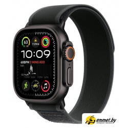 Умные часы Apple Watch Ultra 2 LTE 49 мм (титановый корпус, черный/черный, нейлон