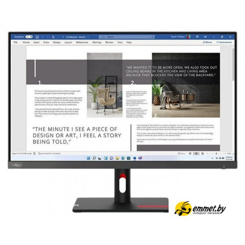 Монитор Lenovo ThinkVision S27i-30 63DFKAT4UK