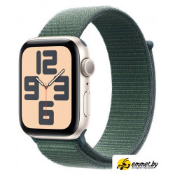 Умные часы Apple Watch SE 2 44 мм (алюминиевый корпус, звездный свет/зеленый, ней