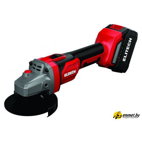 Угловая шлифмашина ELITECH МШУ 2012БЛ (с 1-им АКБ, кейс)