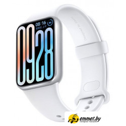 Фитнес-браслет Xiaomi Smart Band 9 Pro (серебристый, с белым силиконовым ремешком, меж Фитнес-браслет Xiaomi Smart Band 9 Pro (серебристый, с белым силиконовым ремешком, меж