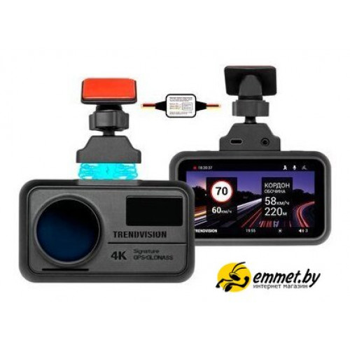Видеорегистратор-GPS информатор (2в1) TrendVision TDR-725 Real 4K Max