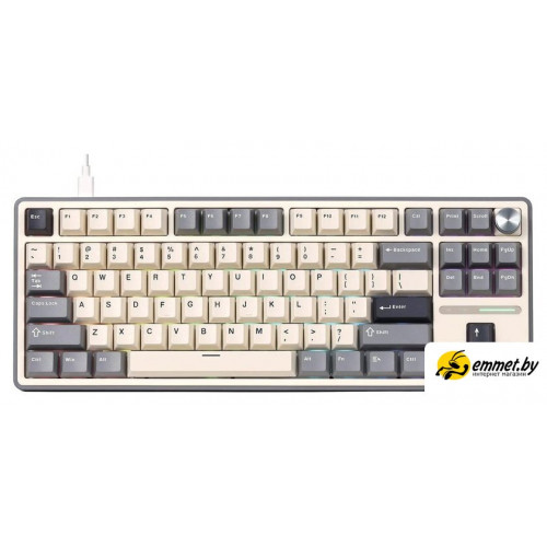 Клавиатура Royal Kludge R87 Pro RGB Half Grey (RK Cream)