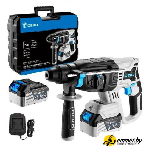 Перфоратор Deko ZKCH20 084-1042 (с 2-мя АКБ, кейс)