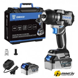 Гайковерт Deko ZKIS20 Pro Max 083-1088 (с 2-мя АКБ, кейс)