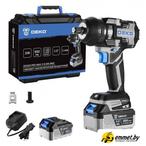 Гайковерт Deko ZKIS20 Pro Max 083-1088 (с 2-мя АКБ, кейс)
