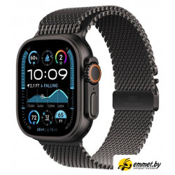 Умные часы Apple Watch Ultra 2 LTE 49 мм (титановый корпус, черный/черный, миланс
