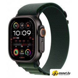 Умные часы Apple Watch Ultra 2 LTE 49 мм (титановый корпус, черный/темно-зеленый,