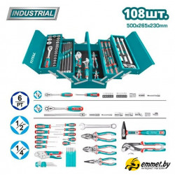 Универсальный набор инструментов Total THTCS121081 (108 предметов)