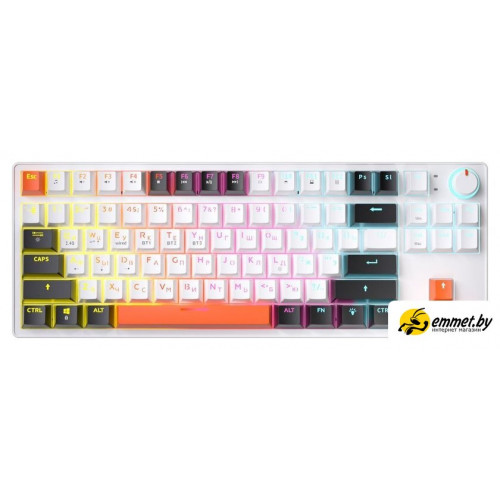 Клавиатура JEGG ZA87 Pro White Black Orange (TNT Yellow)