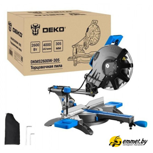 Торцовочная пила Deko DKMS2600W-305 Laser 083-1094