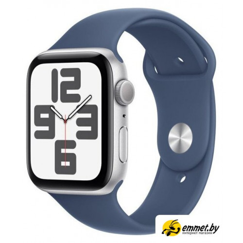 Умные часы Apple Watch SE 2 44 мм (алюминиевый корпус, серебристый/синий деним, с