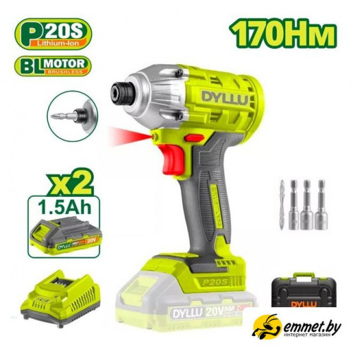 Винтоверт Dyllu DTCD2512 (с 2-мя АКБ, кейс)