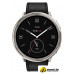 Умные часы Amazfit Active 2 Premium (серебристый, с черным кожаным ремешком)