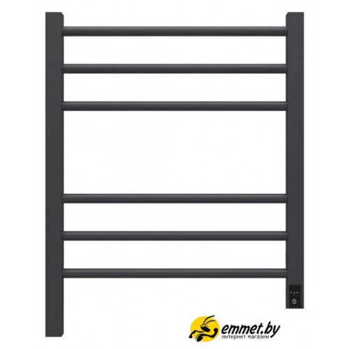 Полотенцесушитель Granula Квадро Сплит 50х60 (терморегулятор с таймером черный матовый)
