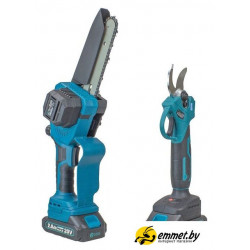 Наборы электроинструментов Edon ANS-20/6BL + APS-20BL (цепная пила, секатор, 2 АКБ, кейс)