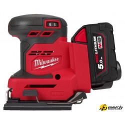 Виброшлифмашина Milwaukee M18 BQSS-502B 4933479967 (с 2-мя АКБ, сумка)