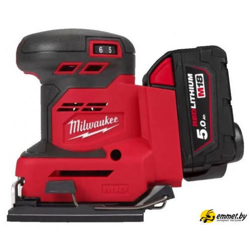 Виброшлифмашина Milwaukee M18 BQSS-502B 4933479967 (с 2-мя АКБ, сумка)