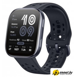 Умные часы Amazfit Bip 6 (черный, с черным силиконовым ремешком)