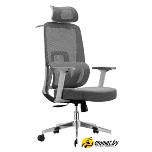 Офисное кресло SitUp Carbon White Chrome (сетка Grey/Grey)