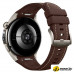 Умные часы Huawei Watch 5 46 мм (титановый, с коричневым силиконовым ремешком, меж