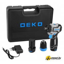 Дрель-шуруповерт Deko Loner 12V PRO 085-1122 (с 2-мя АКБ, кейс)