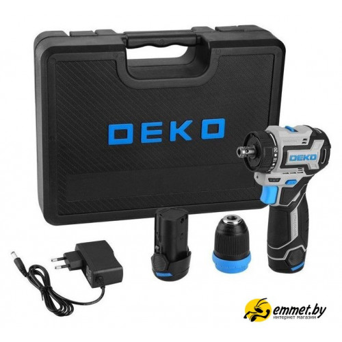 Дрель-шуруповерт Deko Loner 12V PRO 085-1122 (с 2-мя АКБ, кейс)