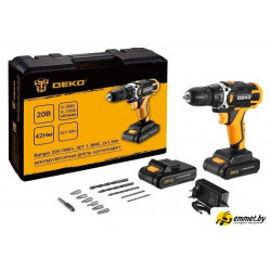 Дрель-шуруповерт Deko Banger 20V ONE+ 083-1110 (с 2-мя АКБ, кейс)