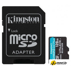 Карта памяти Kingston Canvas Go! microSDXC 128GB SDCG4/128GB (с адаптером)