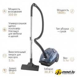 Пылесос Endever SkyClean VC-252 (синий/серый)