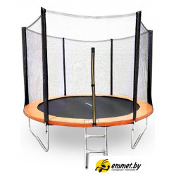 Батут GetActive Jump 8ft - 252 см с лестницей, внешней сеткой (оранжевый)