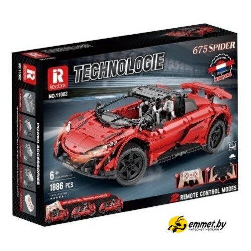Конструктор Reobrix Суперкар Spider 675Lt 11002-D