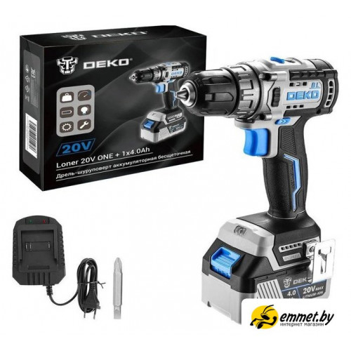 Дрель-шуруповерт Deko Loner 20V ONE+ 085-1004 (с 1-им АКБ)