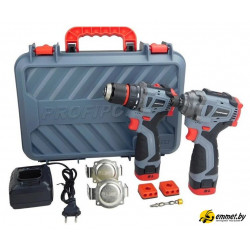 Наборы электроинструментов Profipower ProfiSet 2A16 E0227 (шуруповерт, винтоверт, 2 АКБ, кейс)