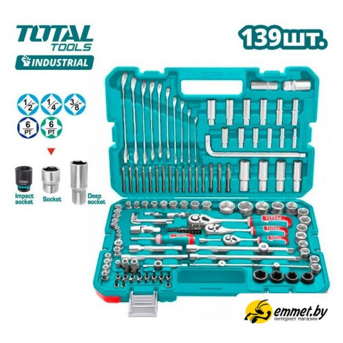 Универсальный набор инструментов Total THKTHP21396 (139 предметов)