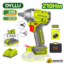 Гайковерт Dyllu DTCD3B21 (с 2-мя АКБ, кейс)