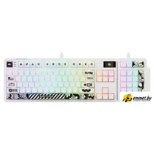 Клавиатура Дарк Проджект KD87A+Numpad (g3ms Moonstone, белый)