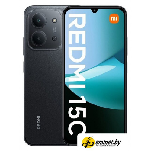 Телефон Xiaomi Redmi 15C 4G 4GB/256GB международная версия (черный) Телефон Xiaomi Redmi 15C 4G 4GB/256GB международная версия (черный)