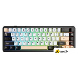 Клавиатура AULA F65 (черный/белый/розовый)