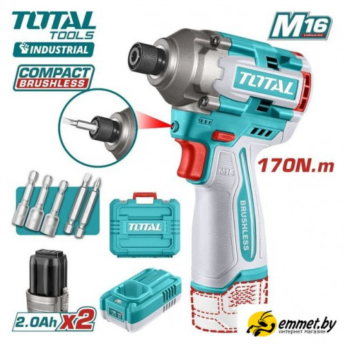 Винтоверт Total TIRLI16178 (с 2-мя АКБ, кейс)