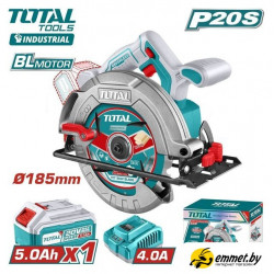 Дисковая (циркулярная) пила Total TSLI18513 (с 1-им АКБ)