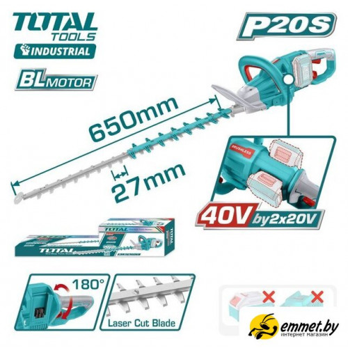 Кусторез Total THTLI40028 (без АКБ)