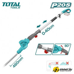 Кусторез + высоторез Total TPHT201601 (без АКБ)