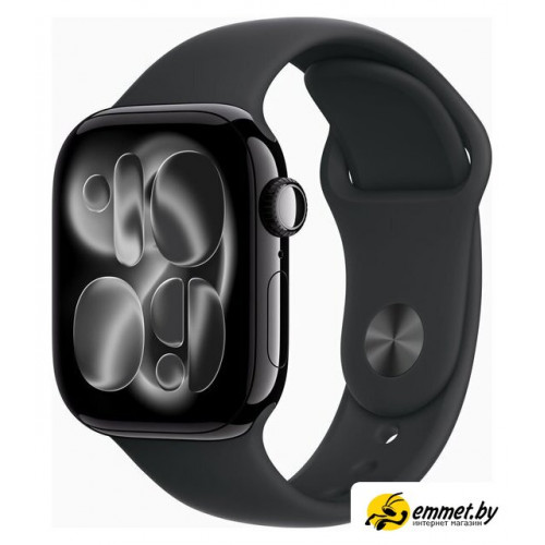 Умные часы Apple Watch Series 11 42 мм (алюминиевый корпус, черный/черный, спорти