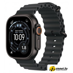 Умные часы Apple Watch Ultra 3 LTE 49 мм (титановый корпус, черный/черный, ремешо